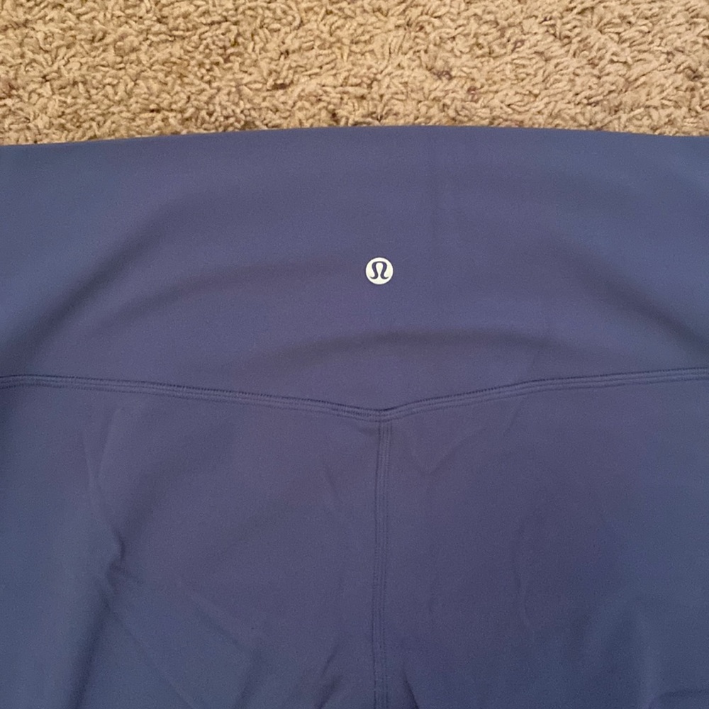 Blue Lululemon align leggings 28”